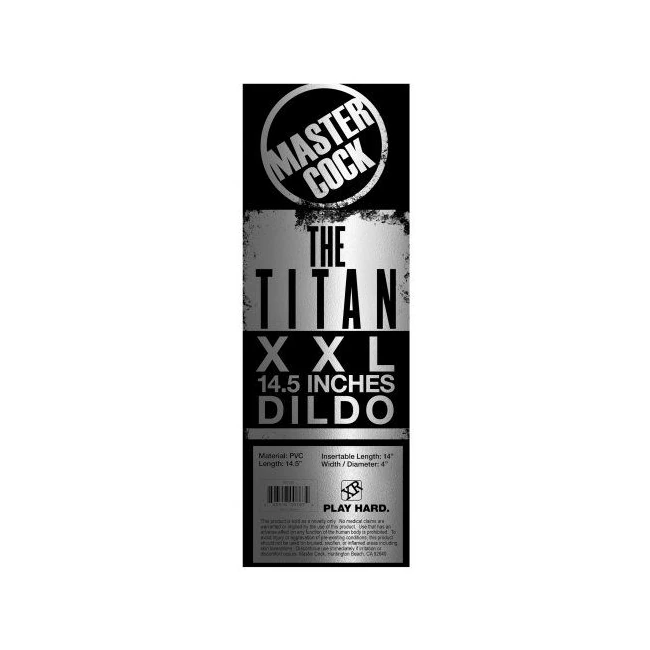 Master Cock the Titan Xxl 14.5 in Dildo - Master Cock the Titan XXL 14.5-Inch Dildo
