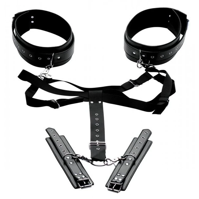 Master Series Aquire Thigh Harness & Wrist Cuffs - Hardware & Fasteners