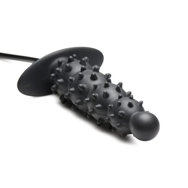 Master Series Ass Puffer Nubbed Inflatable Anal Plug - Graduated Sizing & Inflatable Design