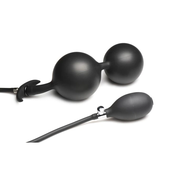 Master Series Ass Rattler Weighted Inflatable Anal Plug - Shape & Comfort