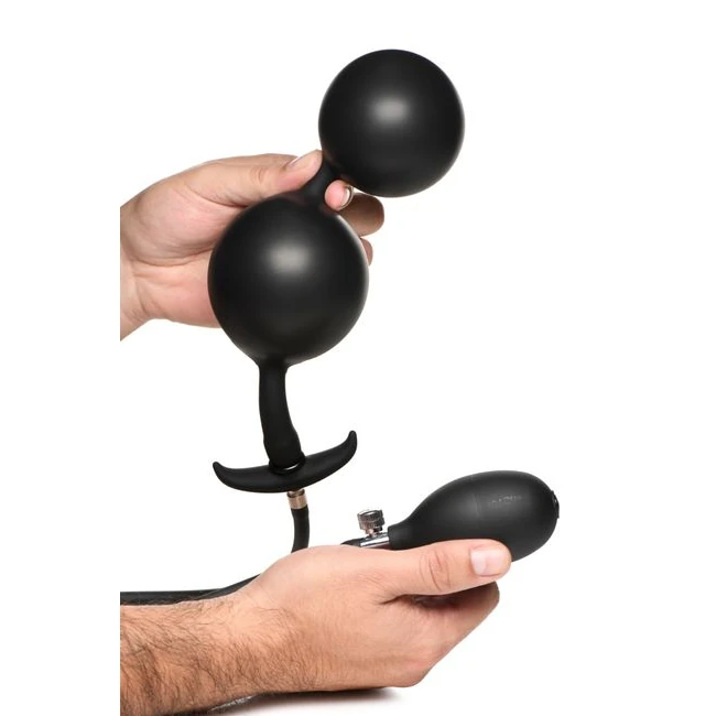 Master Series Ass Rattler Weighted Inflatable Anal Plug - Features & Usage