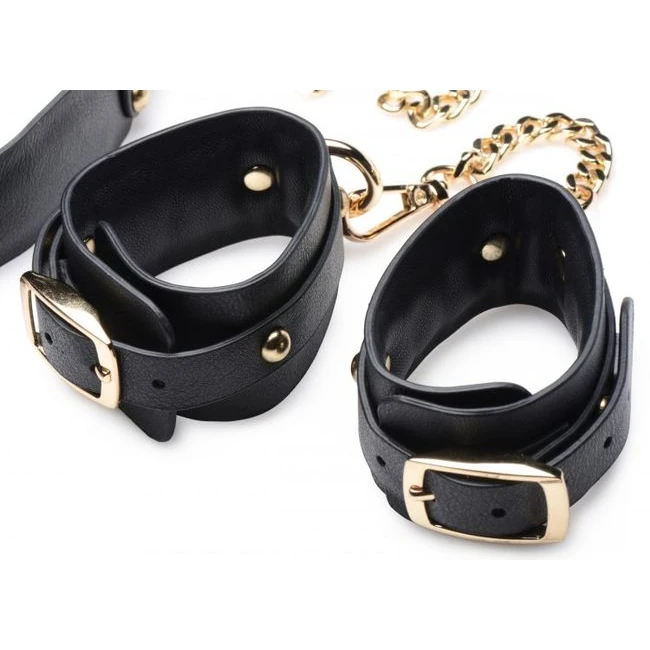 Master Series Black & Gold Bondage Set - Hardware & Fasteners