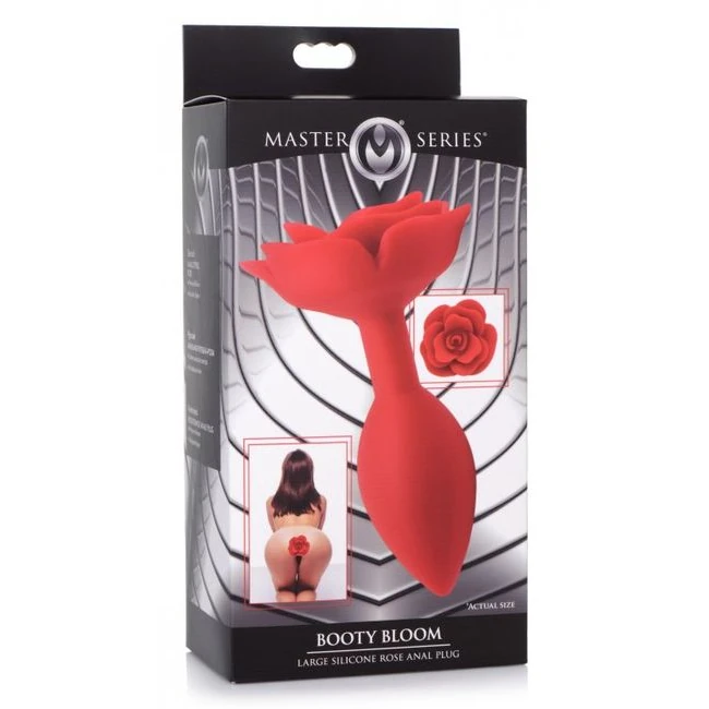 Master Series Booty Bloom Rose Anal Plug - Shape &amp; Comfort