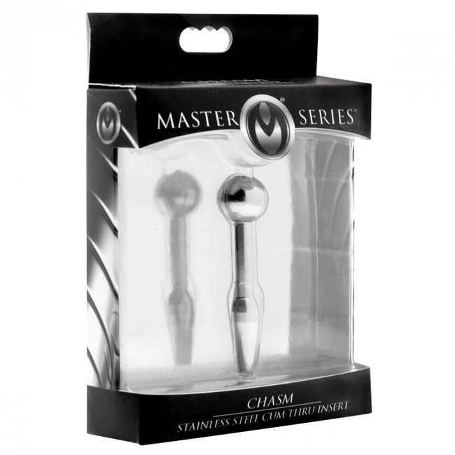 Master Series Chasm Stainless Steel Urethral Cum-thru Insert - Comfort & Fit