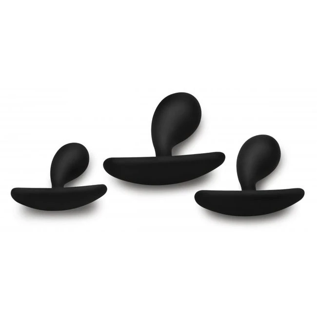 Master Series Dark Droplets 3pc Curved Anal Trainer Set - Graduated Sizing & Usage
