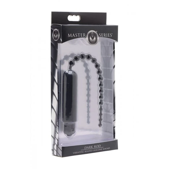 Master Series Dark Rod Beaded Silicone Sound - Vibration Modes