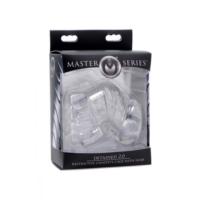 Master Series Detained 2.0 Restrictive Chastity Cage W/ Nubs - Comfort & Fit
