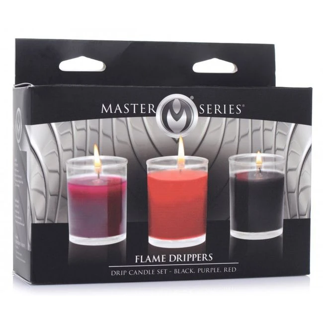 Master Series Flame Drippers Candle Set Black Red Purple - Usage & Tips