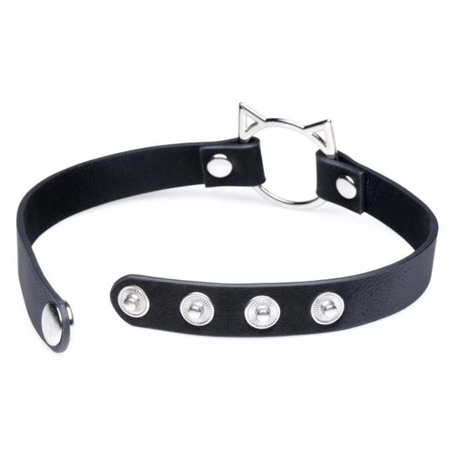Master Series Kinky Kitty Ring Slim Choker - Key Features