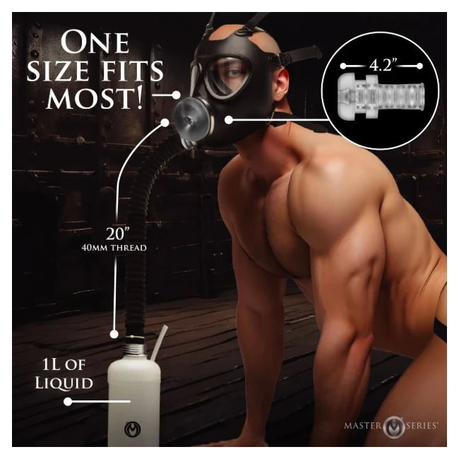 Master Series Overload Stroker Gas Mask Kit - Adjustability & Fit