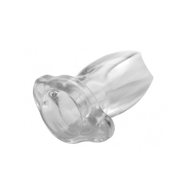 Master Series Peephole Clear Hollow Anal Plug - Material & Safety