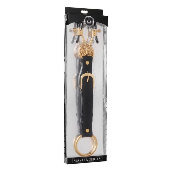 Master Series Penitentiary Nipple Clamps & Cock Ring Set Gold - Build & Quality