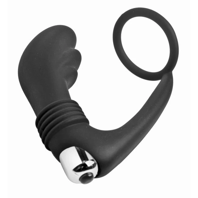 Master Series Prostatic Play Nova Prostate Massager & Cock Ring - Master Series Prostatic Play Nova Prostate Massager & Cock Ring