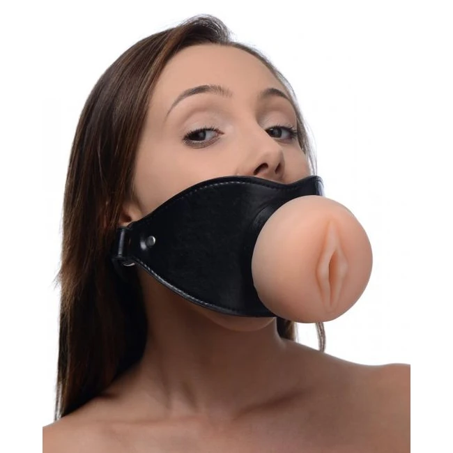 Master Series Pussy Face Oral Sex Mouth Gag - Grip & Control