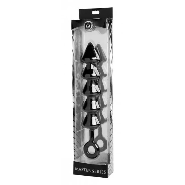 Master Series Spades Xl Anal Beads - Master Series Spades XL Anal Beads