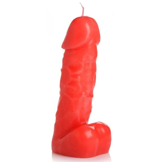 Master Series Spicy Pecker Dick Drip Candle Red - Design & Features