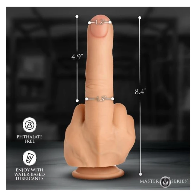 Master Series the Finger Silicone Dildo - Realistic Design and Textures