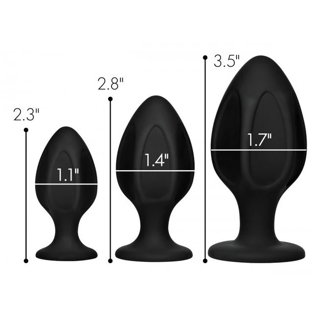 Master Series Triple Juicers Anal Trainer Set - Graduated Sizing