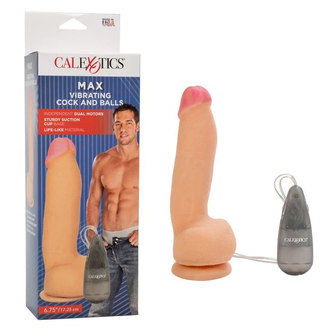 Max Vibrating Cock & Balls - Shape & Texture