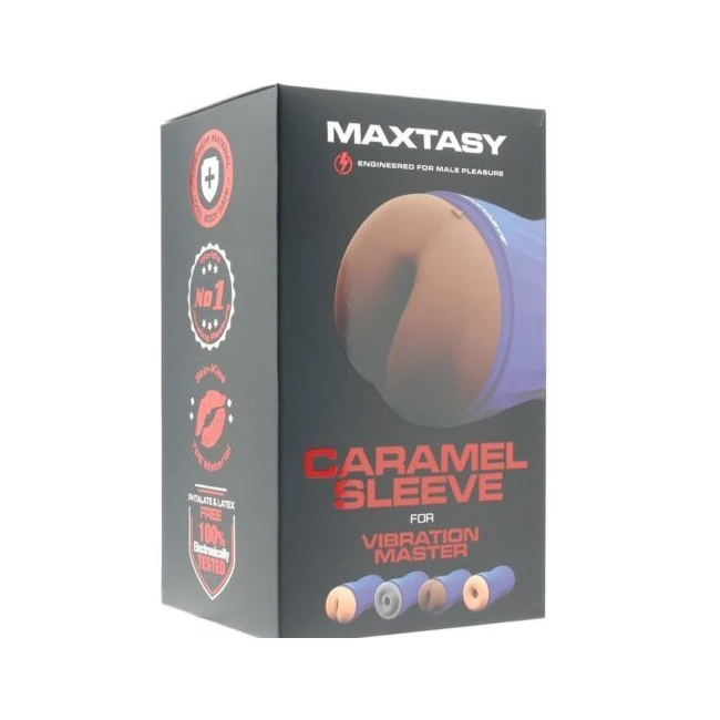 Maxtasy Vibration Sleeve Realisticn Caramel Replacement - Material Feel & Care