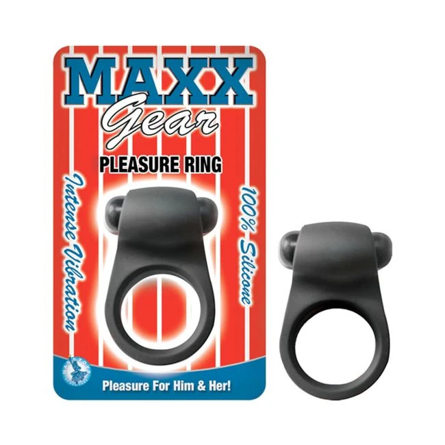 Maxx Gear Pleasure Vibrating Ring Black - Fabric & Feel