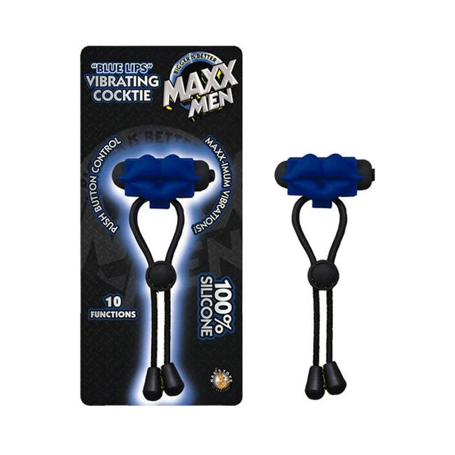 Maxx Men Blue Lips Vibrating Cocktie Blue - Fabric & Feel