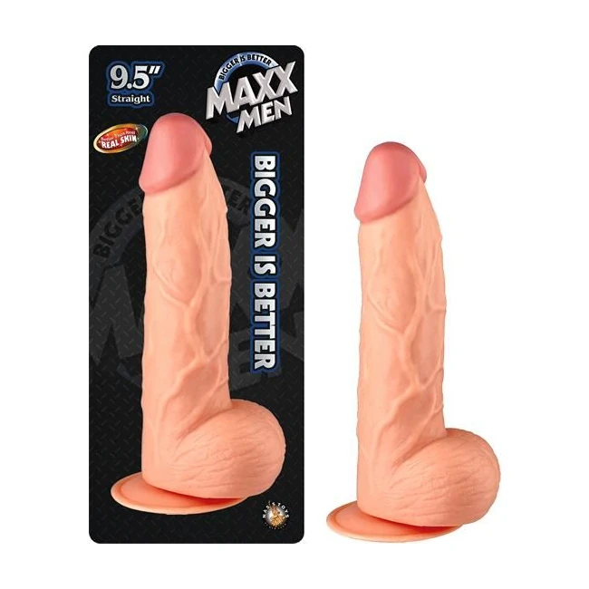 Maxx Men Straight Dong 9.5 Inches - Shape & Texture