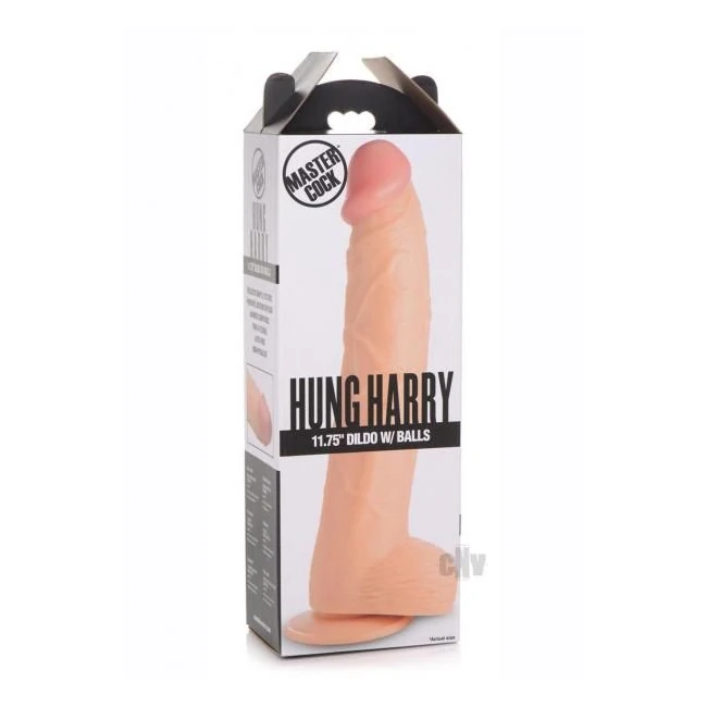 Mc Hung Harry Dildo W/balls 11.75 - Shape & Texture