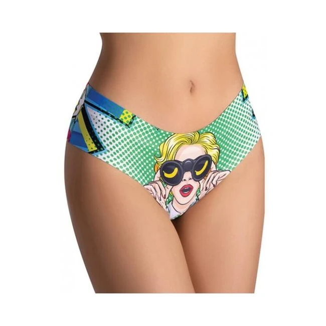=mememe Comics Curious Girl Printed Slip - Fabric & Feel