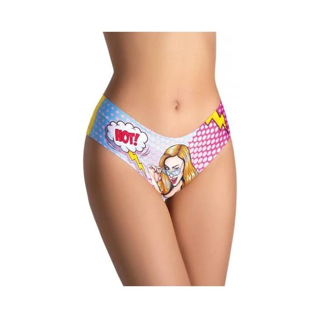 =mememe Comics Hot Girl Printed Slip - Fabric & Feel