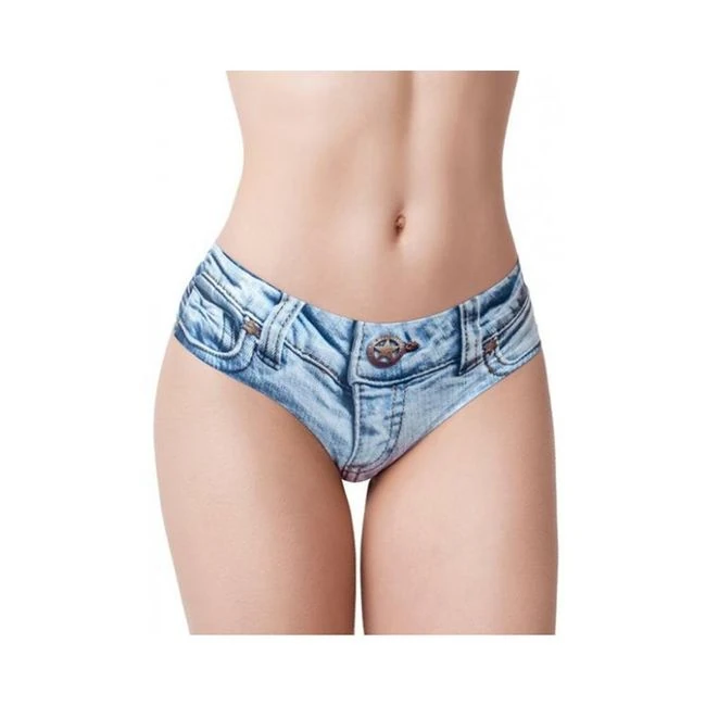 =mememe Denim Booty Jeans Light Printed Slip - Fabric & Feel