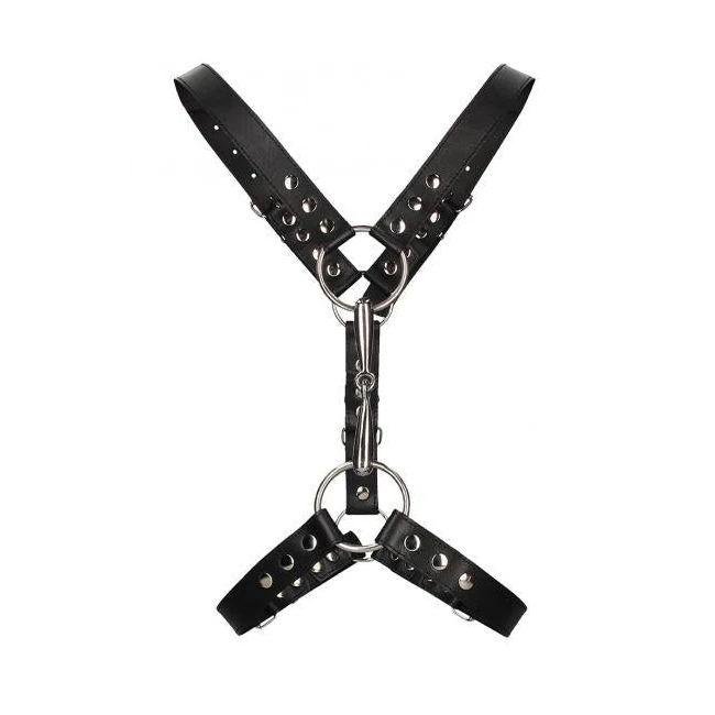 Men's Harness with Metal Bit - Black - Build & Quality