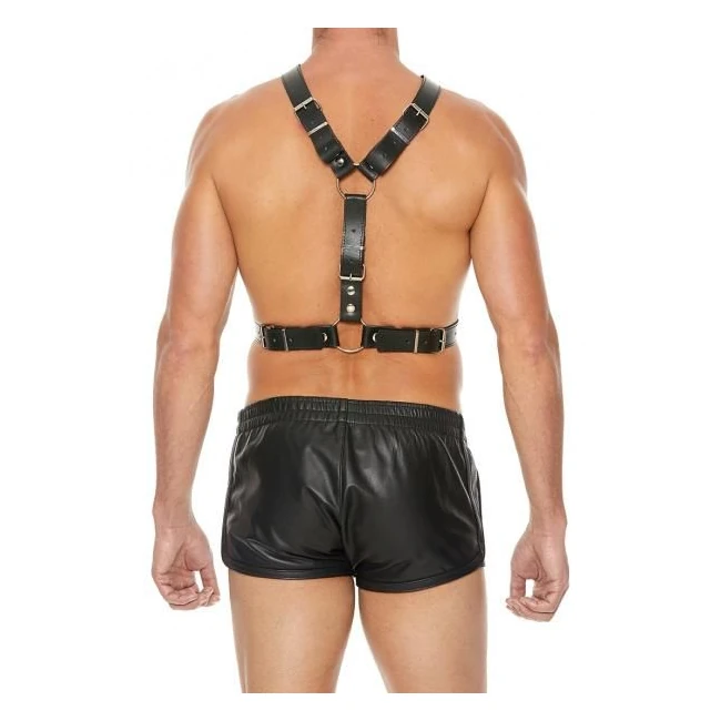 Men's Harness with Metal Bit - Black - Hardware & Fasteners