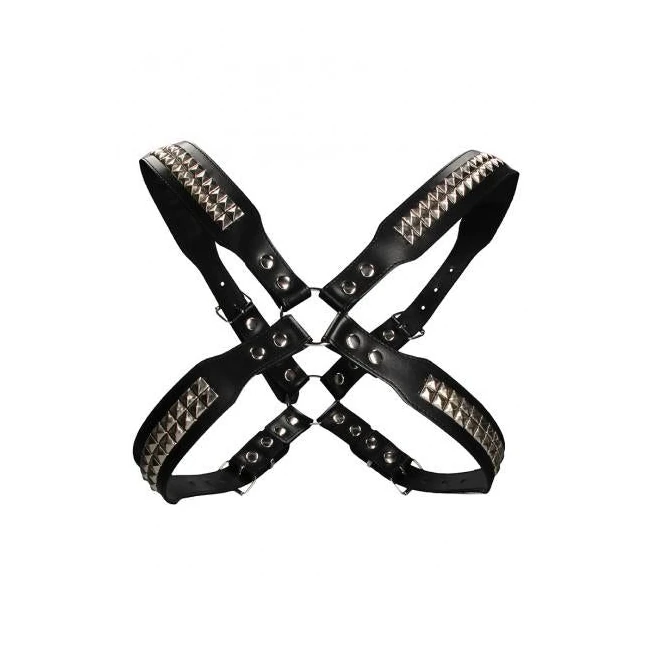 Men's Pyramid Stud Body Harness - Black - Build & Quality