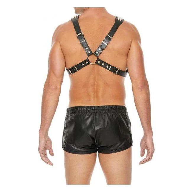 Men's Pyramid Stud Body Harness - Black - Hardware & Fasteners