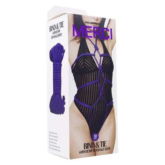 Merci Bind & Tie Violet - Rope Texture and Knot Hold