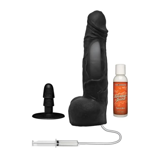Merci Squirting Cumplay Cock Black - by Doc Johnson Novelties