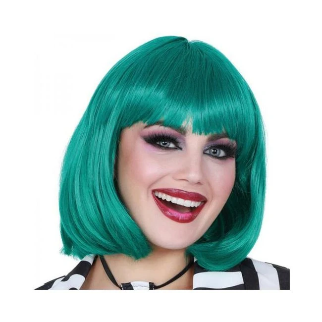 Mid-length Bob Wig Magenta - Fabric & Feel