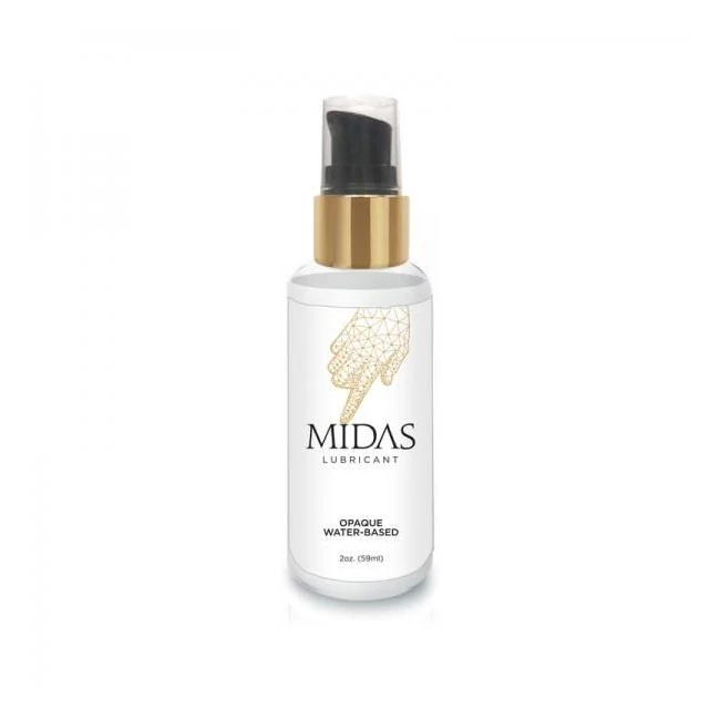 Midas Opaque Water Based Lube - A Silky Water-Based Glide in Two Sizes