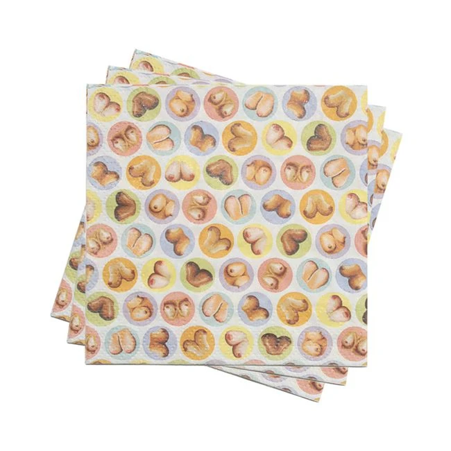 Mini Boob Napkins Pack of 8 - Overview