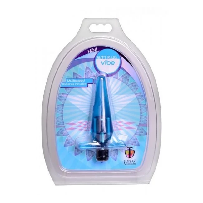 Mini Butt Plug Vibe Blue - Vibration Modes