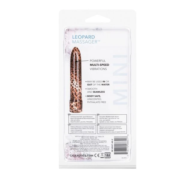 Mini Leopard Massager - Usage & Care