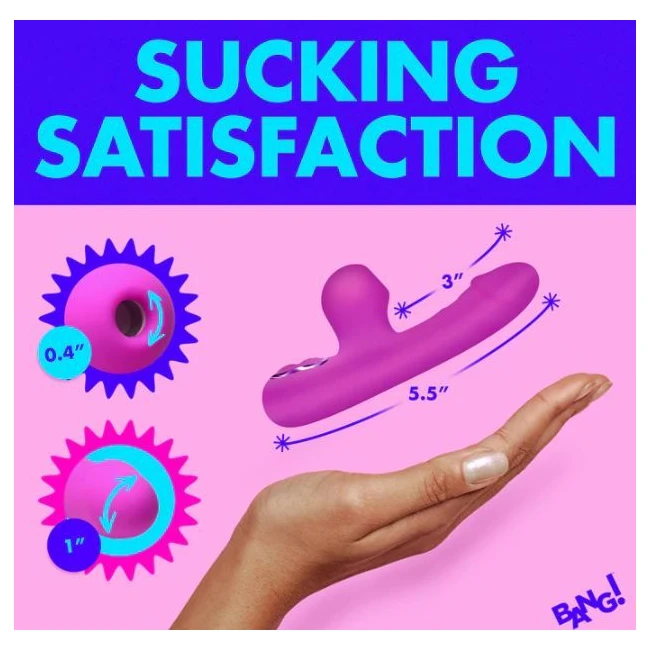 Mini Suction Rabbit Vibrator Purple - Vibration Modes and Suction Features