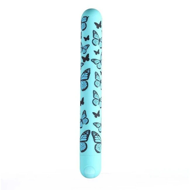Monarch Butterfly Pattern Long Rechargeable Bullet - How It Feels
