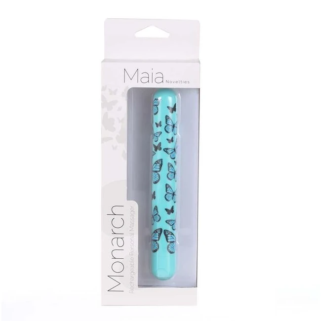 Monarch Butterfly Pattern Long Rechargeable Bullet - Power & Performance