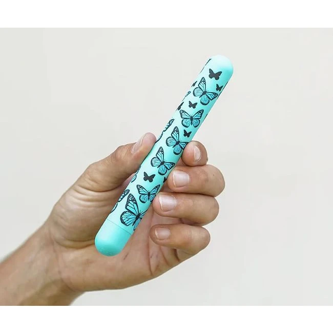 Monarch Butterfly Pattern Long Rechargeable Bullet - Product Specifications