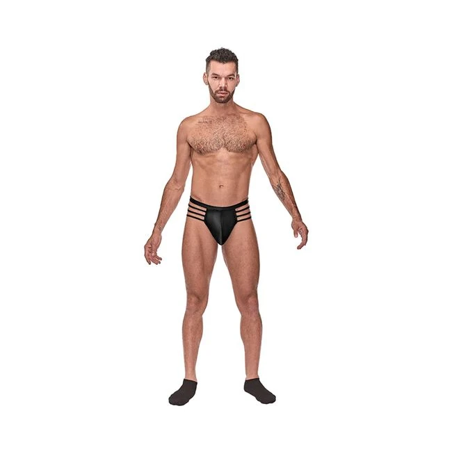 Mp Cage Matte Cage Thong Blk Lx - Fabric & Feel