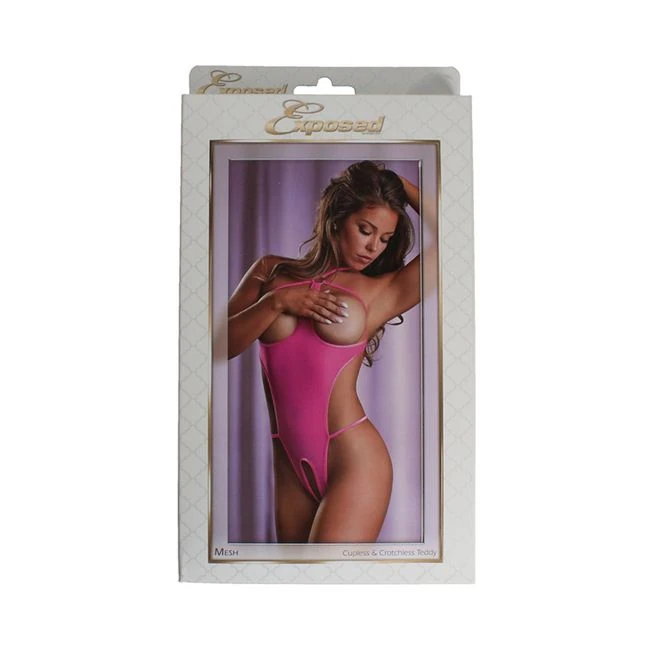 Ms Mesh Cupless & Crotchless Teddy Pi Lx - Fabric & Feel