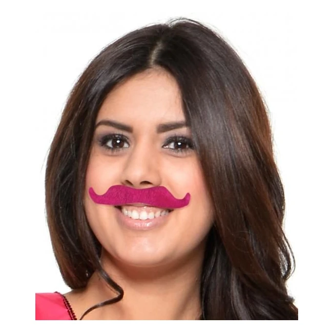 Mustache Party Kit Favors 6 Count Pink - Overview