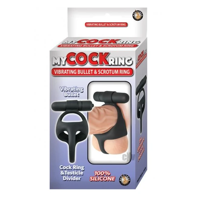 My Cock Ring Vibe Bullet Scrotum Ring Black - How It Feels